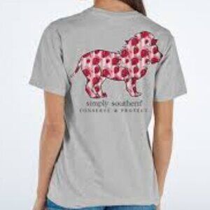 Strawberry Lion Tracker Simply Southern Shirt